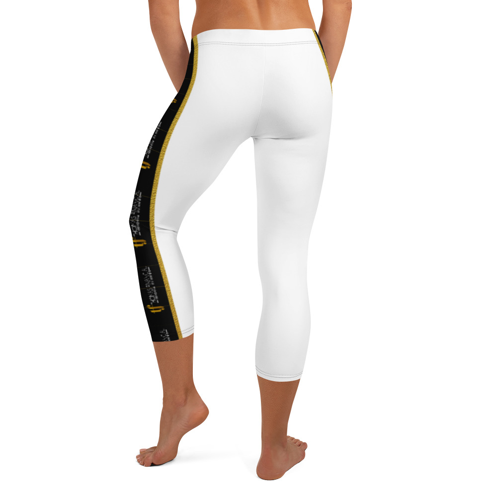 TF White Capri Leggings – Custom Apparel