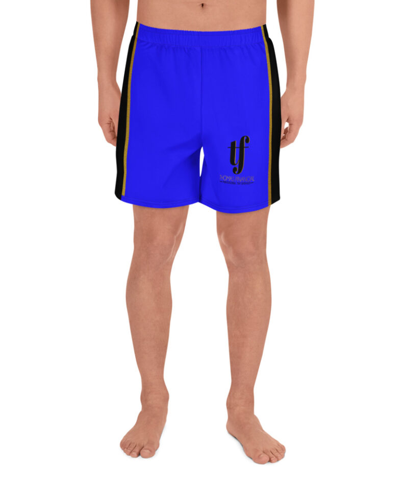 TF Blue 01 Men's Athletic Long Shorts