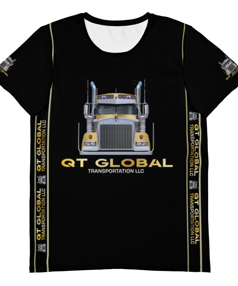 QT Black Men's Athletic T-shirt