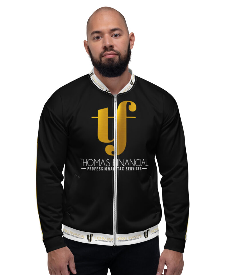 TF Black Unisex Bomber Jacket