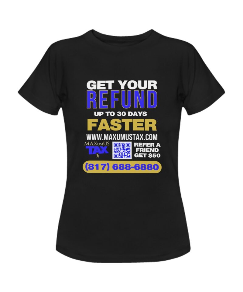 Maxumus Tee Shirt black Women's T-Shirt in USA Size (Two Sides Printing)
