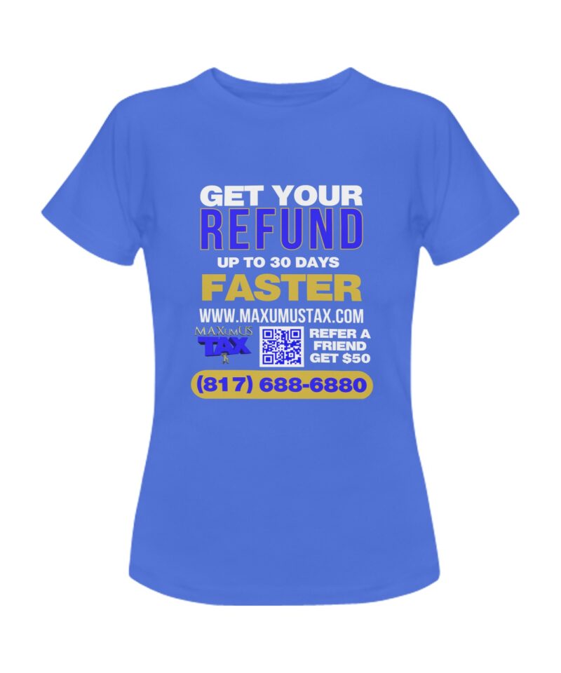Maxumus Tee Shirt blue2 Women's T-Shirt in USA Size (Two Sides Printing)