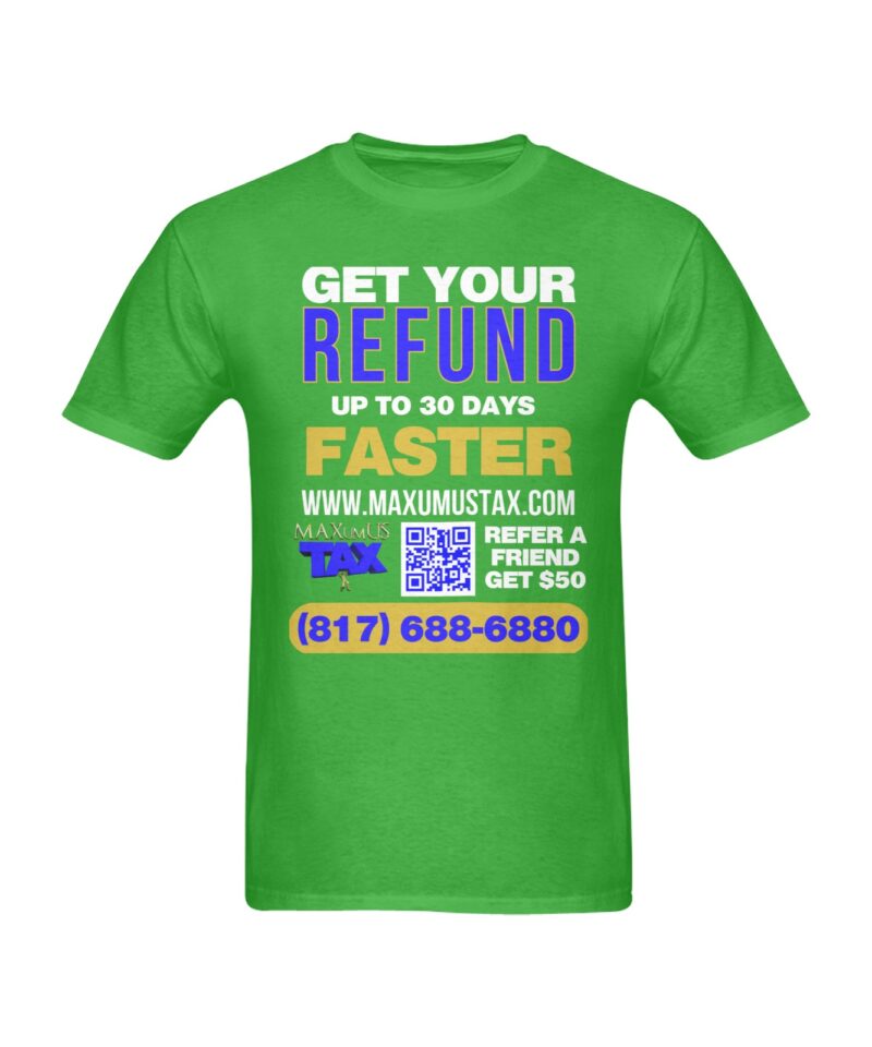 Maxumus Tee Green2 Men's T-Shirt in USA Size (Two Sides Printing)