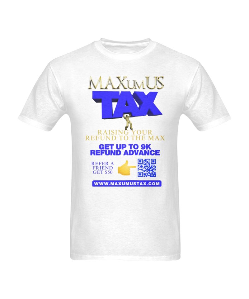MAXUMUS TEE SHIRT White Men's T-Shirt in USA Size (Two Sides Printing)