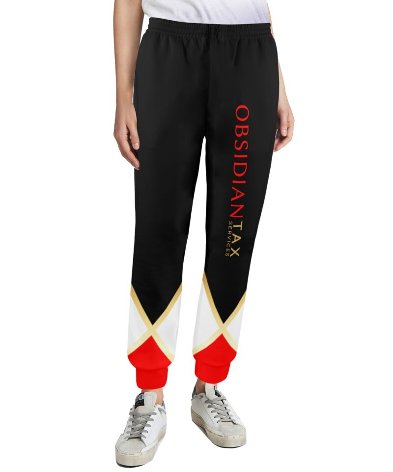 obsidian black joggers final Women's Casual Sweatpants (Model L72)