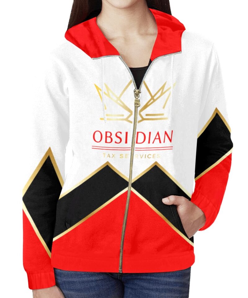 Obsidian Zip Hoodie for Women