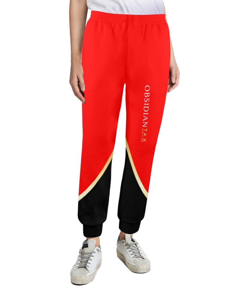 red obsidian joggers Women's Casual Sweatpants (Model L72)